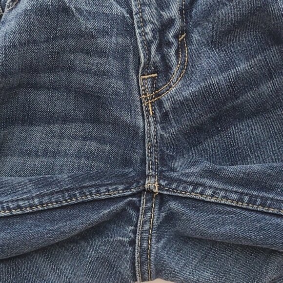 American Eagle Men's Slim Jeans Dark Blue Denim Fade 100% Cotton Size 30 X 34 - Picture 9 of 14